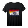 Israel Deutschland Freundschaft Flaggen T-Shirt – Geschenkidee für Austausch, Sportfans und Freunde
