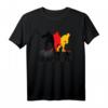 HapPanda T-Shirt für Hockeyfans - Support der Deutschen Hockey Mannschaft mit Flagge, perfekt als Geschenk für Eishockeyliebhaber