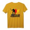 HapPanda T-Shirt für Hockeyfans - Support der Deutschen Hockey Mannschaft mit Flagge, perfekt als Geschenk für Eishockeyliebhaber