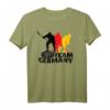HapPanda T-Shirt für Hockeyfans - Support der Deutschen Hockey Mannschaft mit Flagge, perfekt als Geschenk für Eishockeyliebhaber