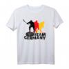 HapPanda T-Shirt für Hockeyfans - Support der Deutschen Hockey Mannschaft mit Flagge, perfekt als Geschenk für Eishockeyliebhaber