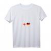 Damen Georgien Deutschland Herzschlag Flagge T-Shirt mit V-Ausschnitt – Zeige deine Liebe zu Georgien und Deutschland