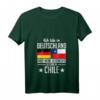 Damen Chile Deutschland Herzschlag T-Shirt mit V-Ausschnitt – Kulturelles Design für Chilenen in Deutschland