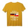 Damen Chile Deutschland Herzschlag T-Shirt mit V-Ausschnitt – Kulturelles Design für Chilenen in Deutschland