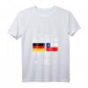 Damen Chile Deutschland Herzschlag T-Shirt mit V-Ausschnitt – Kulturelles Design für Chilenen in Deutschland