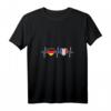 Damen T-Shirt mit Deutschland & Frankreich Flaggen - Doppelte Staatsbürgerschaft, Reise & Integration Motiv