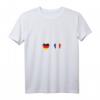 Damen T-Shirt mit Deutschland & Frankreich Flaggen - Doppelte Staatsbürgerschaft, Reise & Integration Motiv