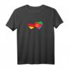 Deutsche und Eritreische Flagge in Herzform T-Shirt – Perfekt für Eritreische Migranten in Deutschland zum HapPanda