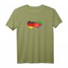 Deutsche und Eritreische Flagge in Herzform T-Shirt – Perfekt für Eritreische Migranten in Deutschland zum HapPanda