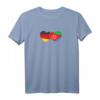 Deutsche und Eritreische Flagge in Herzform T-Shirt – Perfekt für Eritreische Migranten in Deutschland zum HapPanda