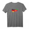 Deutsche und Eritreische Flagge in Herzform T-Shirt – Perfekt für Eritreische Migranten in Deutschland zum HapPanda