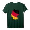 Deutschlandkarte T-Shirt mit Nationalfarben Flagge - Stolz auf das Vaterland, klassisch geschnitten