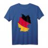 Deutschlandkarte T-Shirt mit Nationalfarben Flagge - Stolz auf das Vaterland, klassisch geschnitten