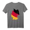 Deutschlandkarte T-Shirt mit Nationalfarben Flagge - Stolz auf das Vaterland, klassisch geschnitten