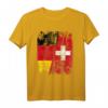 Schweiz Deutschland Flagge T-Shirt für Damen, Herren & Kinder - Klassisch geschnitten mit doppeltem Saum