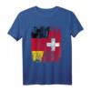 Schweiz Deutschland Flagge T-Shirt für Damen, Herren & Kinder - Klassisch geschnitten mit doppeltem Saum