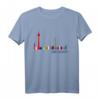 Buntes HapPanda T-Shirt mit deutscher Skyline – Souvenir aus Köln & Deutschland für Geburtstagskinder & Reiseliebhaber