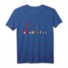 Buntes HapPanda T-Shirt mit deutscher Skyline – Souvenir aus Köln & Deutschland für Geburtstagskinder & Reiseliebhaber