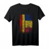Deutsch Rumänische Flagge T-Shirt - Klassisch geschnittenes Deutschland Rumänien Hemd mit doppeltem Saum