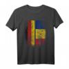 Deutsch Rumänische Flagge T-Shirt - Klassisch geschnittenes Deutschland Rumänien Hemd mit doppeltem Saum