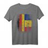 Deutsch Rumänische Flagge T-Shirt - Klassisch geschnittenes Deutschland Rumänien Hemd mit doppeltem Saum