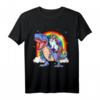 Einhorn reiten T Rex Dinosaurier T-Shirt – Lustiges Fantasy-Design für Kinder und Erwachsene, Perfekt für Geburtstage und magische Anlässe