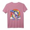 Einhorn reiten T Rex Dinosaurier T-Shirt – Lustiges Fantasy-Design für Kinder und Erwachsene, Perfekt für Geburtstage und magische Anlässe