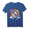 Einhorn reiten T Rex Dinosaurier T-Shirt – Lustiges Fantasy-Design für Kinder und Erwachsene, Perfekt für Geburtstage und magische Anlässe