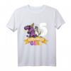 Kinder Dinosaurier Einhorn 5. Geburtstag T-Shirt - Perfekt für Dino & Einhorn Motto Party, Deko & Geschenkidee für Mädchen ab 5 Jahren