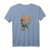 Jurassic World 2 Raptor T-Shirt mit Feuerlogo - Offiziell lizenzierte Dino-Bekleidung für Fans