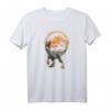 Jurassic World 2 Raptor T-Shirt mit Feuerlogo - Offiziell lizenzierte Dino-Bekleidung für Fans