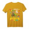 Kinder Dinosaurier T-Shirt zum 5. Geburtstag für Jungen und Mädchen - Klassisch geschnitten, doppelt genähter Saum