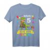 Kinder Dinosaurier T-Shirt zum 5. Geburtstag für Jungen und Mädchen - Klassisch geschnitten, doppelt genähter Saum