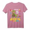 Kinder Dinosaurier T-Shirt zum 5. Geburtstag für Jungen und Mädchen - Klassisch geschnitten, doppelt genähter Saum