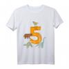 Kinder Geburtstagsshirt 5 Jahre Junge Dinosaurier Dino T-Shirt - Lustiges Dino T-Shirt für Dinosaurier-Fans zum Geburtstag