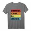 DJ Ehemann Vater Legende T-Shirt - Perfektes Geschenk für DJs, Musikmixer & Partyprofis zum Geburtstag, Jubiläum oder Anlass