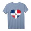 I Love Dominikanische Republik Shirt mit Flagge und Herz – Perfektes Geschenk für Fans, Reisen & Stolz auf die Kultur