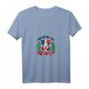 Damen T-Shirt mit Dominikanischer Flagge und V-Ausschnitt - Perfektes Geschenk für Fans und Stolzträgerinnen
