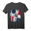 DOMINIKANISCHE REPUBLIK Flagge Damen Herren Kinder Langarmshirt – Klassisch geschnitten, doppelt genähter Saum