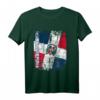 DOMINIKANISCHE REPUBLIK Flagge Damen Herren Kinder Langarmshirt – Klassisch geschnitten, doppelt genähter Saum