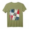 DOMINIKANISCHE REPUBLIK Flagge Damen Herren Kinder Langarmshirt – Klassisch geschnitten, doppelt genähter Saum