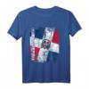 DOMINIKANISCHE REPUBLIK Flagge Damen Herren Kinder Langarmshirt – Klassisch geschnitten, doppelt genähter Saum