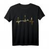 Dortmund Herzschlag Skyline T-Shirt – Ruhrpott Stadion & Wahrzeichen für echte Dortmund-Fans
