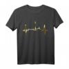 Dortmund Herzschlag Skyline T-Shirt – Ruhrpott Stadion & Wahrzeichen für echte Dortmund-Fans