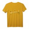 Dortmund Herzschlag Skyline T-Shirt – Ruhrpott Stadion & Wahrzeichen für echte Dortmund-Fans