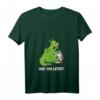 Lustiges Drachen frisst Einhorn T-Shirt mit V-Ausschnitt – Provokantes Märchen-Design für Fabelwesen-Fans, Partner & Freunde, Weihnachten Geschenk