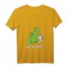 Lustiges Drachen frisst Einhorn T-Shirt mit V-Ausschnitt – Provokantes Märchen-Design für Fabelwesen-Fans, Partner & Freunde, Weihnachten Geschenk