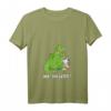 Lustiges Drachen frisst Einhorn T-Shirt mit V-Ausschnitt – Provokantes Märchen-Design für Fabelwesen-Fans, Partner & Freunde, Weihnachten Geschenk