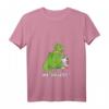 Lustiges Drachen frisst Einhorn T-Shirt mit V-Ausschnitt – Provokantes Märchen-Design für Fabelwesen-Fans, Partner & Freunde, Weihnachten Geschenk