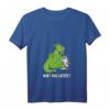 Lustiges Drachen frisst Einhorn T-Shirt mit V-Ausschnitt – Provokantes Märchen-Design für Fabelwesen-Fans, Partner & Freunde, Weihnachten Geschenk